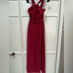 Berry red elegant dress
